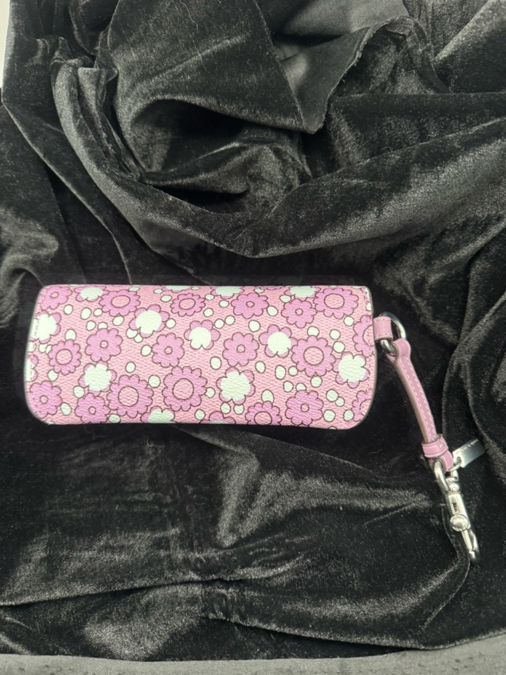 Coach Floral Sunglasses Case -Purple and Blue - Picture 2 of 5